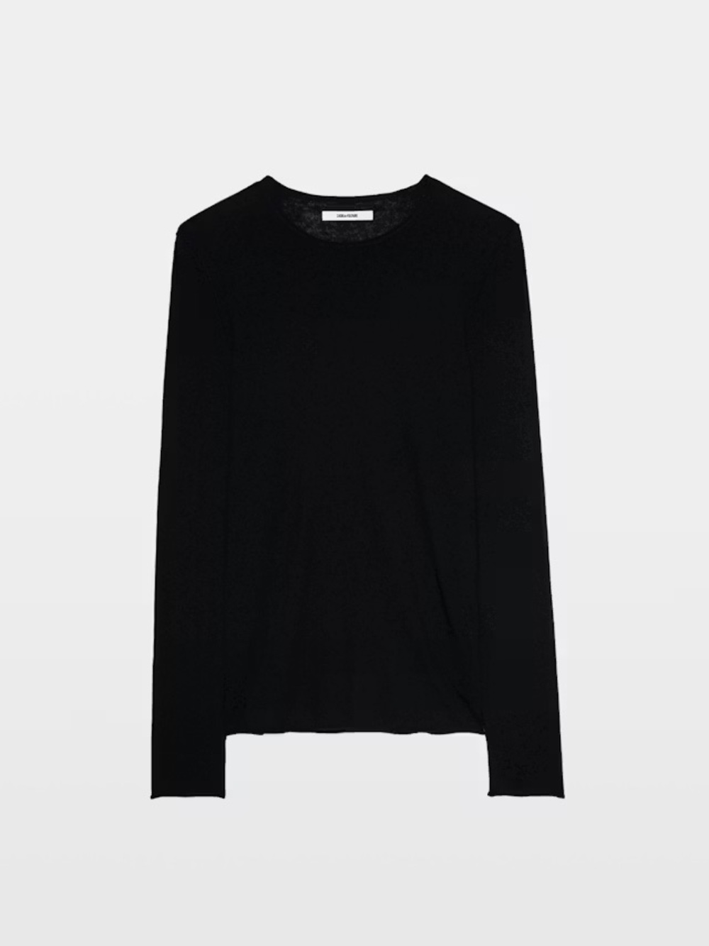 Zadig & Voltaire Black Crewneck Men’s Teiss Cashmere Sweater